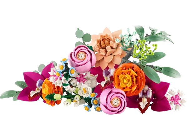 ست لگو بوتانیکال : دسته گل گل‌های صورتی زیبا | ۱۰۳۴۲ - Image 3