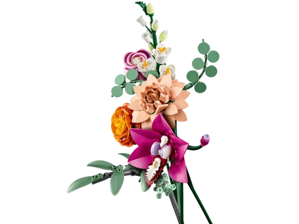 ست لگو بوتانیکال : دسته گل گل‌های صورتی زیبا | ۱۰۳۴۲ - Image 4