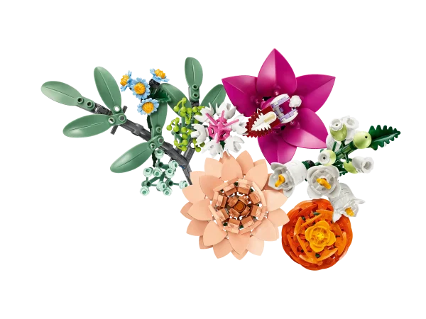 ست لگو بوتانیکال : دسته گل گل‌های صورتی زیبا | ۱۰۳۴۲ - Image 5