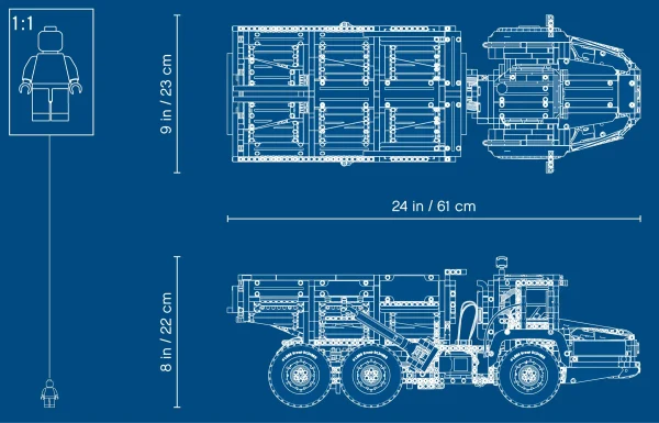 ست لگو تکنیک: ولوو6×6 دامپ‌تراک مفصلی | 42114 - Image 17