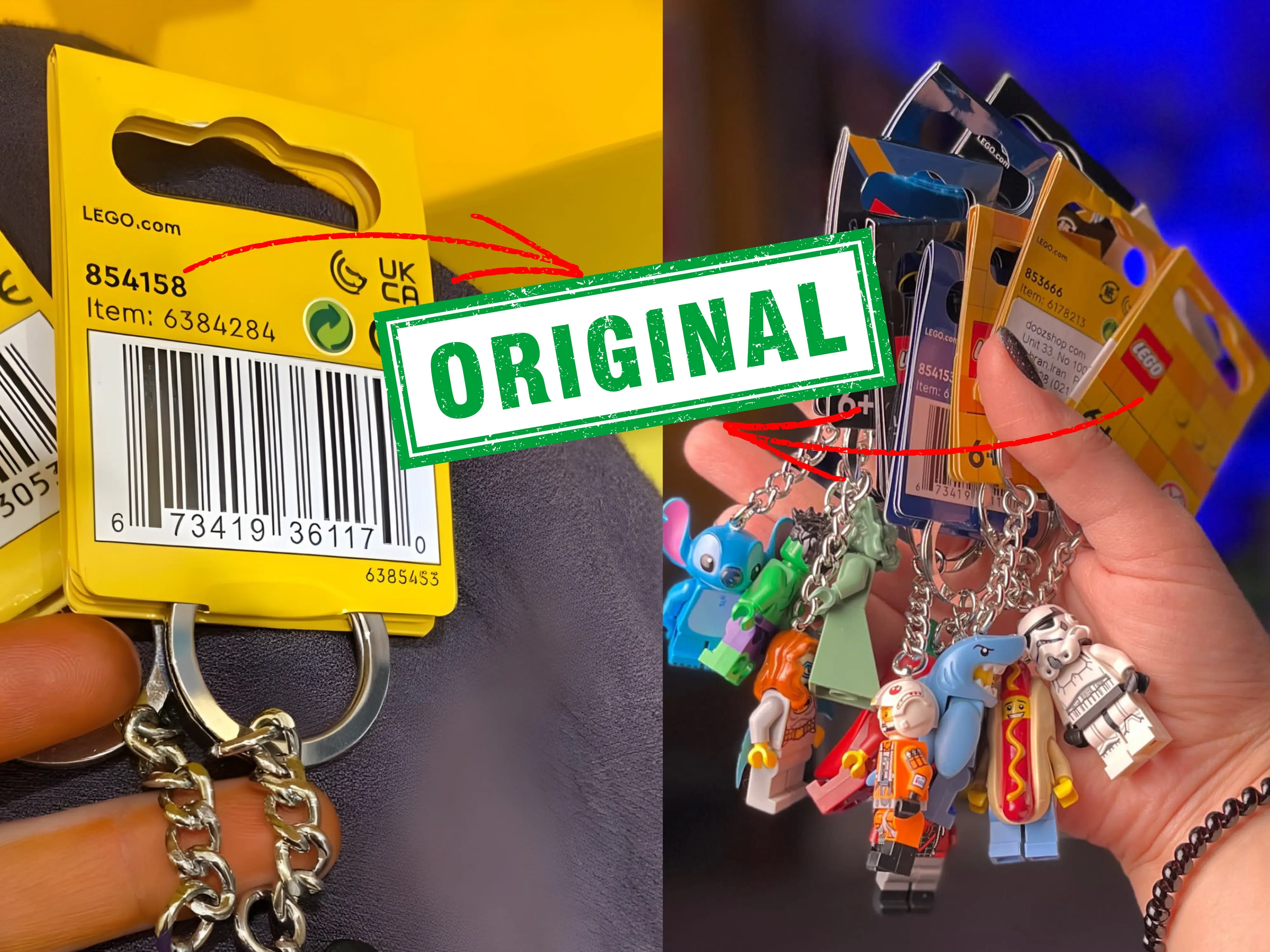 جاکلیدی‌های لگو اورجینال