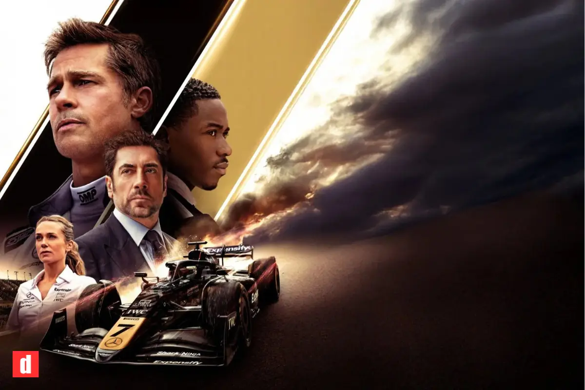 پوستر فیلم F1 با بازی برد پیت منبع الهام ست لگو 77252
