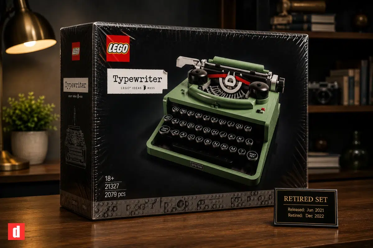  ست بازنشسته Typewriter در جعبه‌ی سربسته