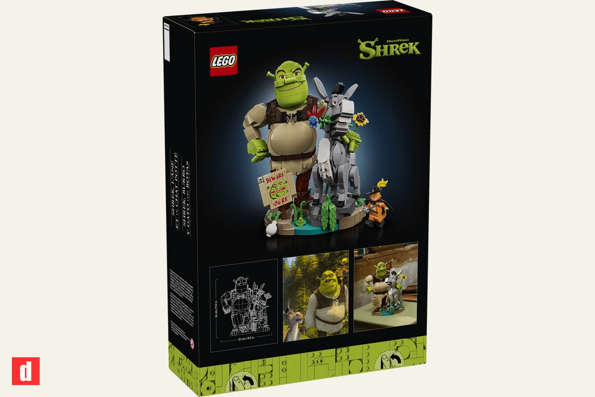 نمای جعبهی بستهی لگو Shrek, Donkey & Puss in Boots با کد 72423